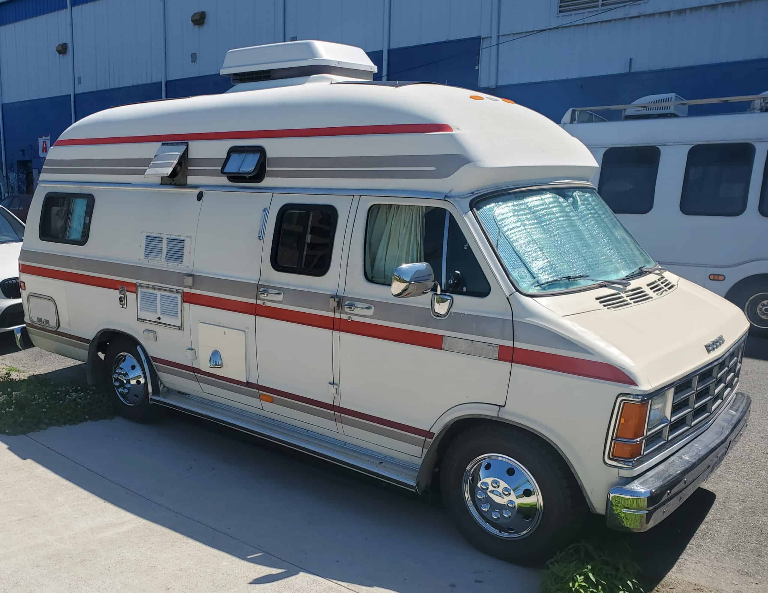 Modernized 1987 Dodge B-350 Camper Van - Vanlife Trader