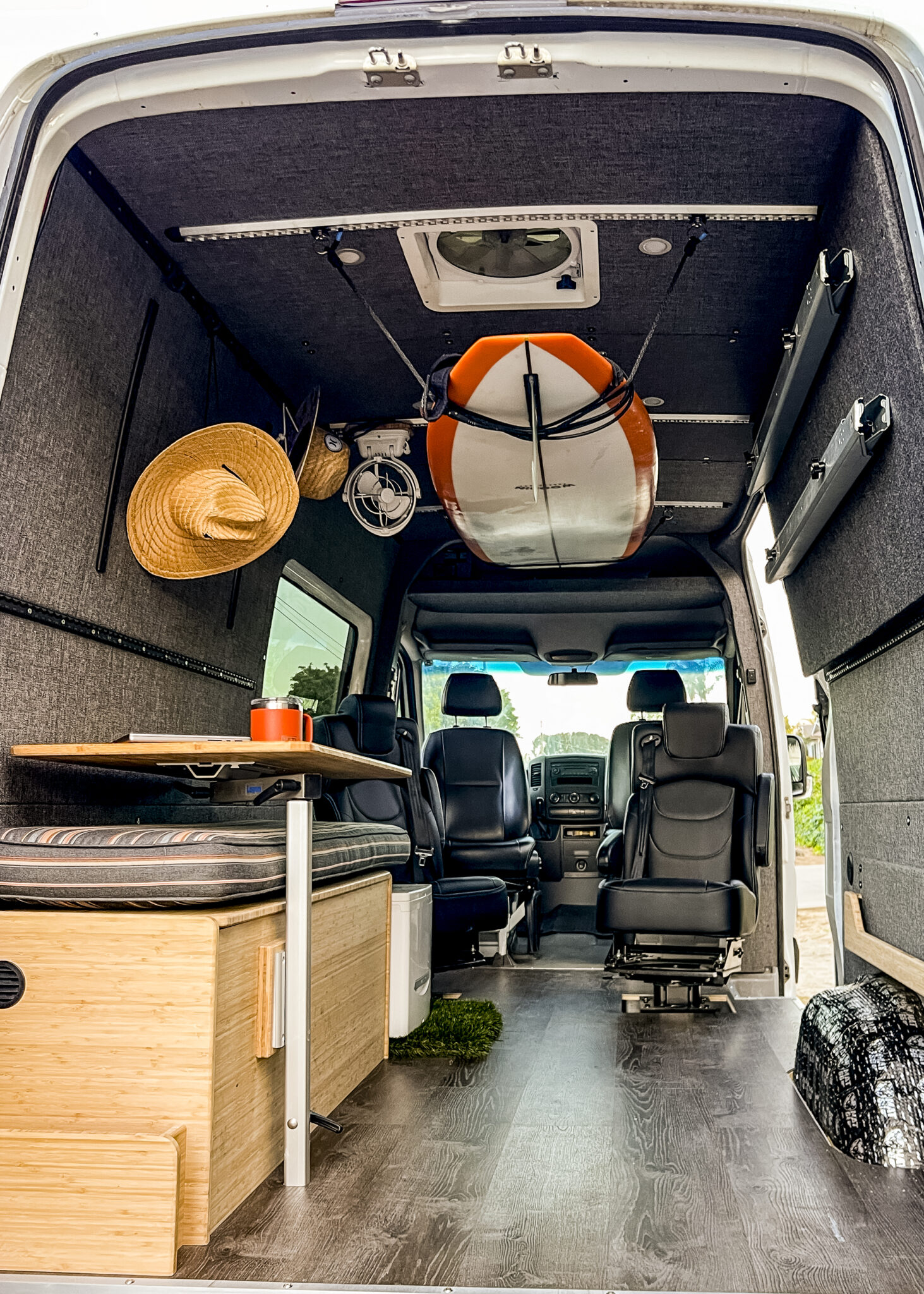 Freshly painted upfitted ’12 Sprinter adventure van Vanlife Trader
